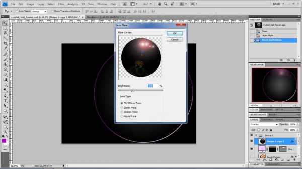 Creation of sphere of life: Step 8